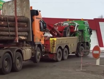 Эвакуация лесовоза в Кинеле
