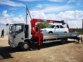 Фото перевозки авто с помощью кран манипулятора